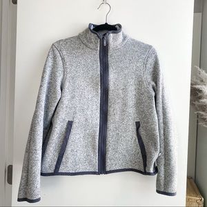 Lululemon Light Heathered Grey Fleece Lined Zip Up Sweatshirt Jacket